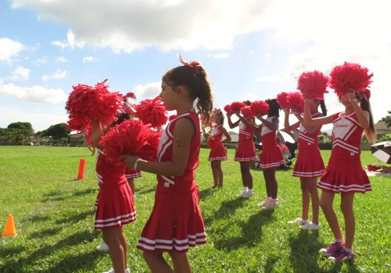 GREAT cheer side shot